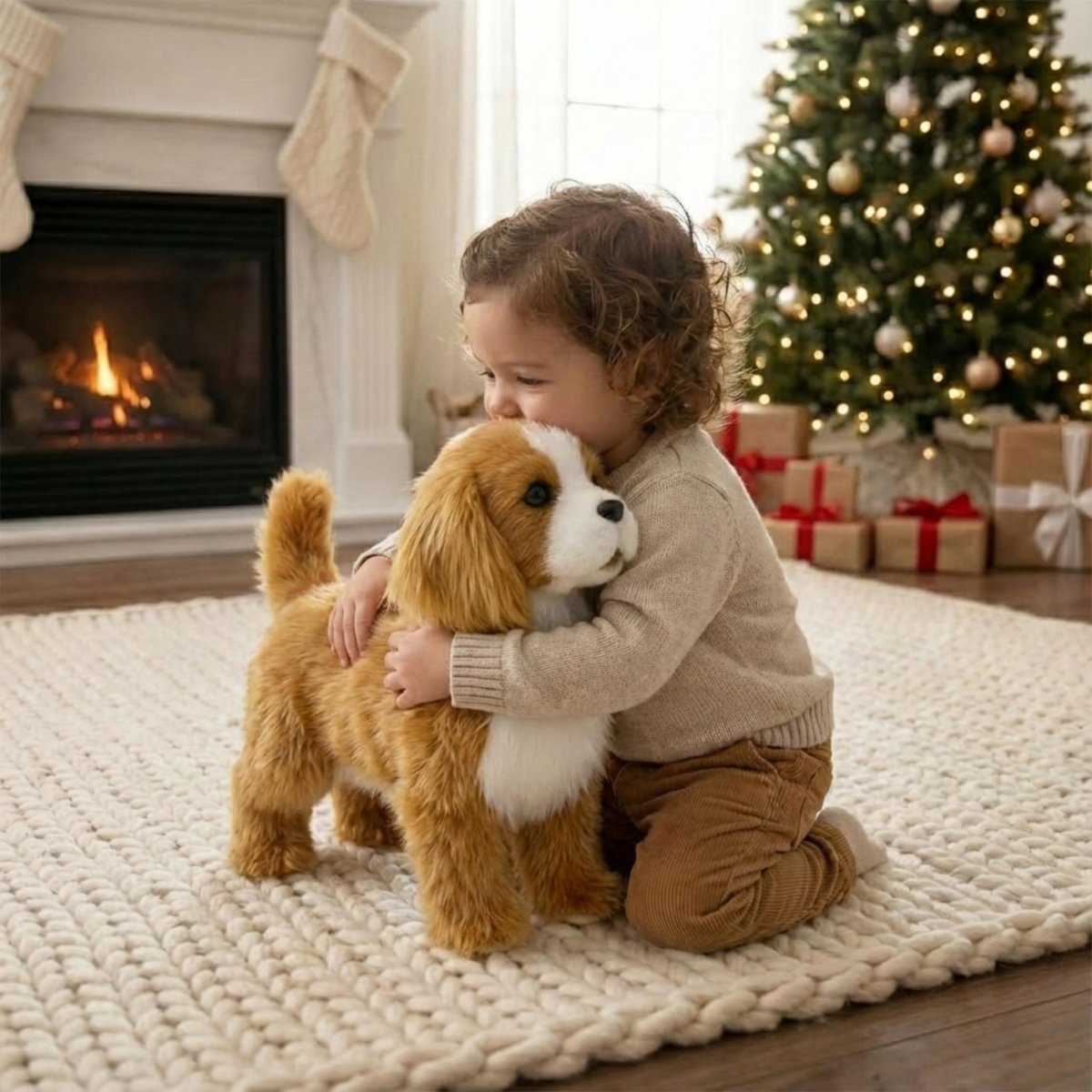 Realistic Interactive Robot Puppy – Cavalier King Charles Spaniel Toy | Walks, Barks & Wags Tail