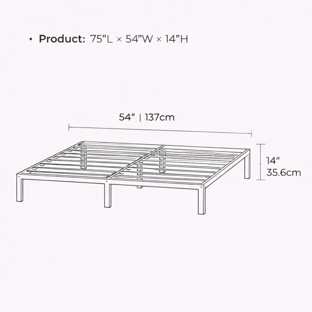 The Foundation Frame | Heavy-Duty Minimalist Platform