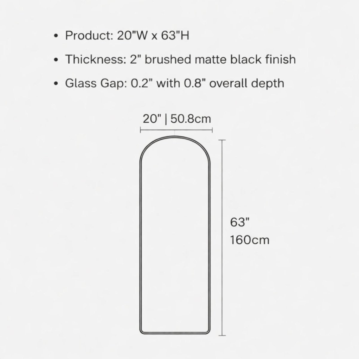 The Luna Arch | Smart LED Sanctuary Mirror