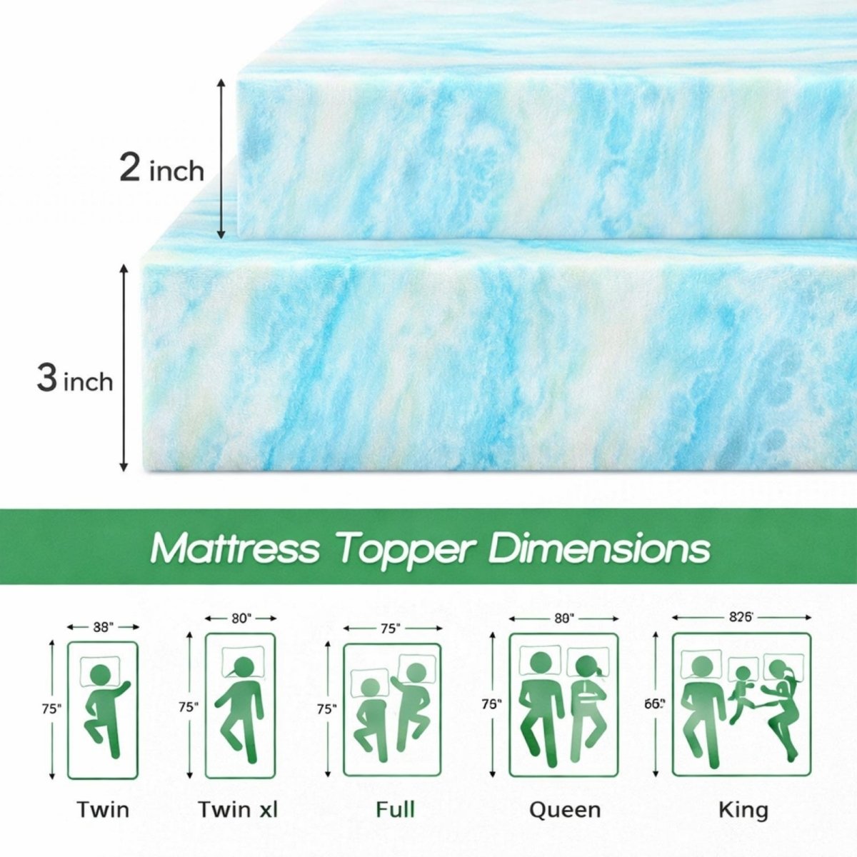 The Nimbus Layer | Cooling Gel-Infused Memory Foam Topper
