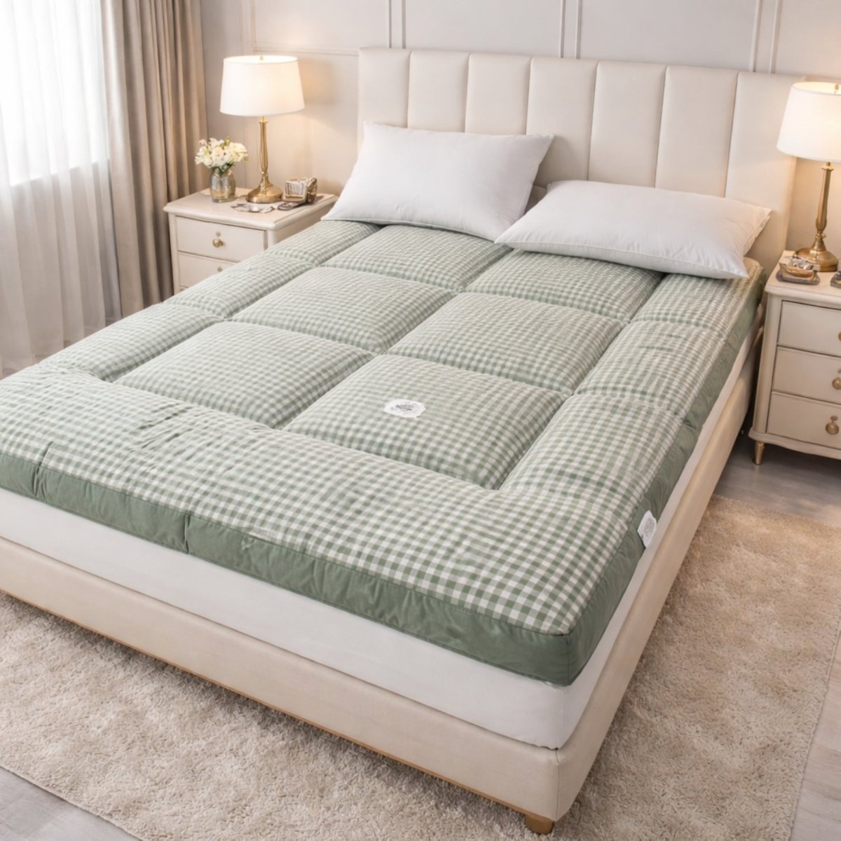 The Haven Floor Bed | 4-Inch Plush Quilted Roll-Up Futon