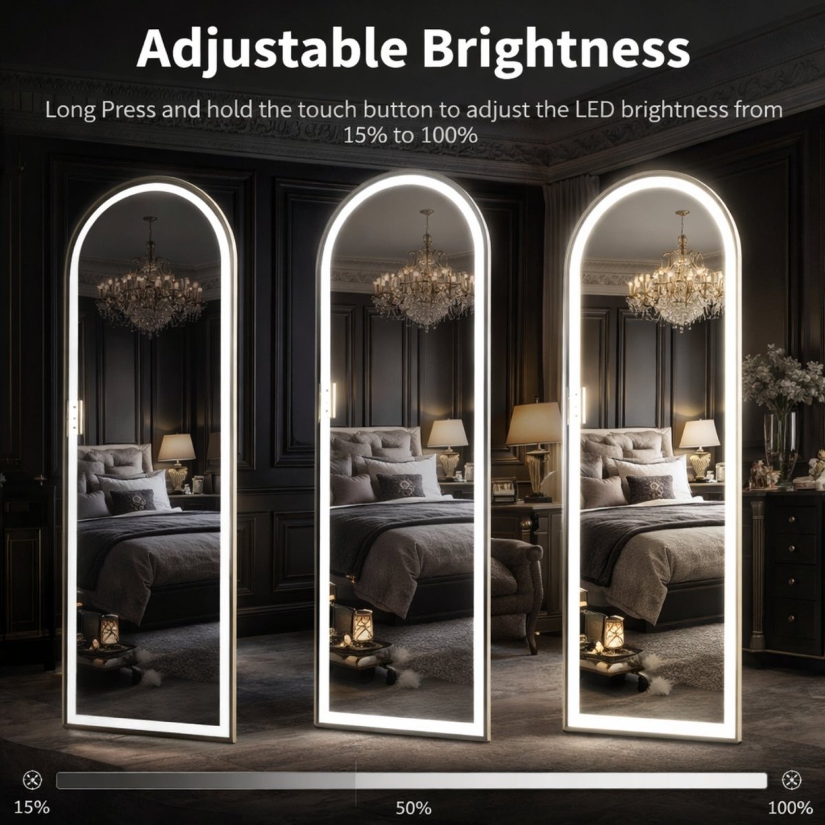 The Luna Arch | Smart LED Sanctuary Mirror