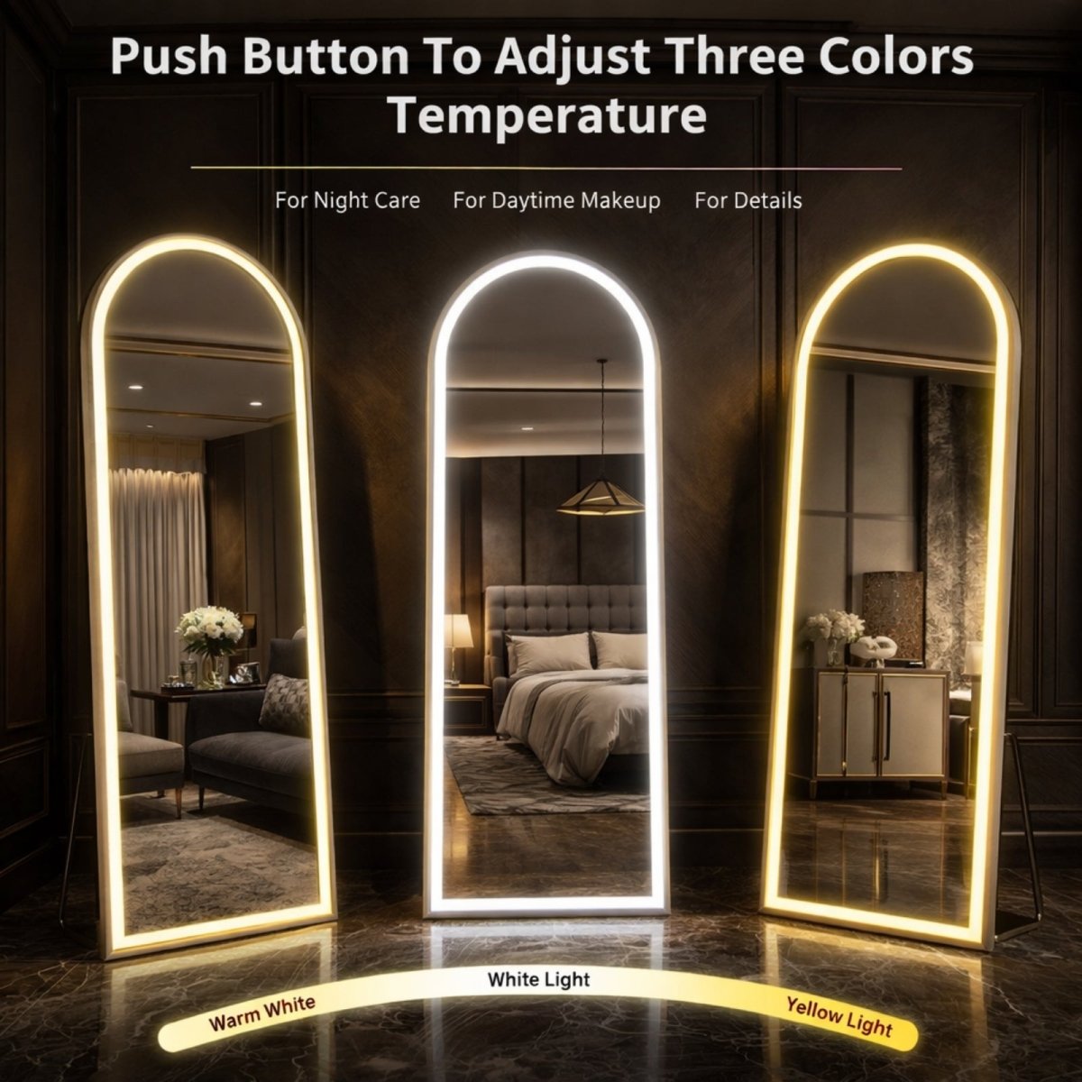 The Luna Arch | Smart LED Sanctuary Mirror