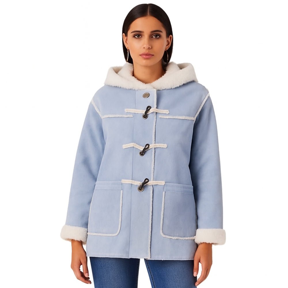 sherpa," "teddy coat," "winter outerwear," "cozy," "plush," "padded," and "insulated" throughout the description and backend