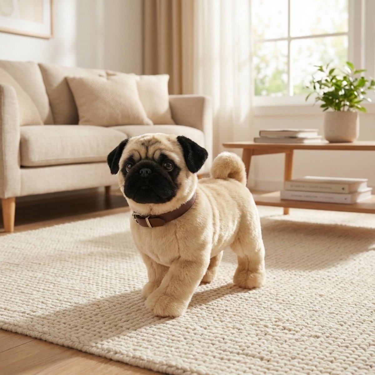 Realistic Interactive Robot Pug – Walking & Barking Electronic Puppy Toy for Kids