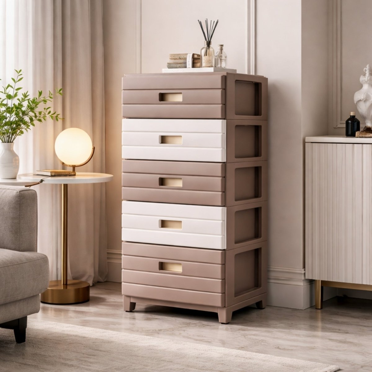 The Ascend Minimalist Drawer | Multi-Tier Rolling Storage Cabinet