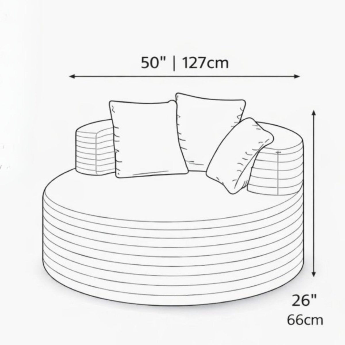 The Luna Cloud Chair | Oversized Corduroy Swivel