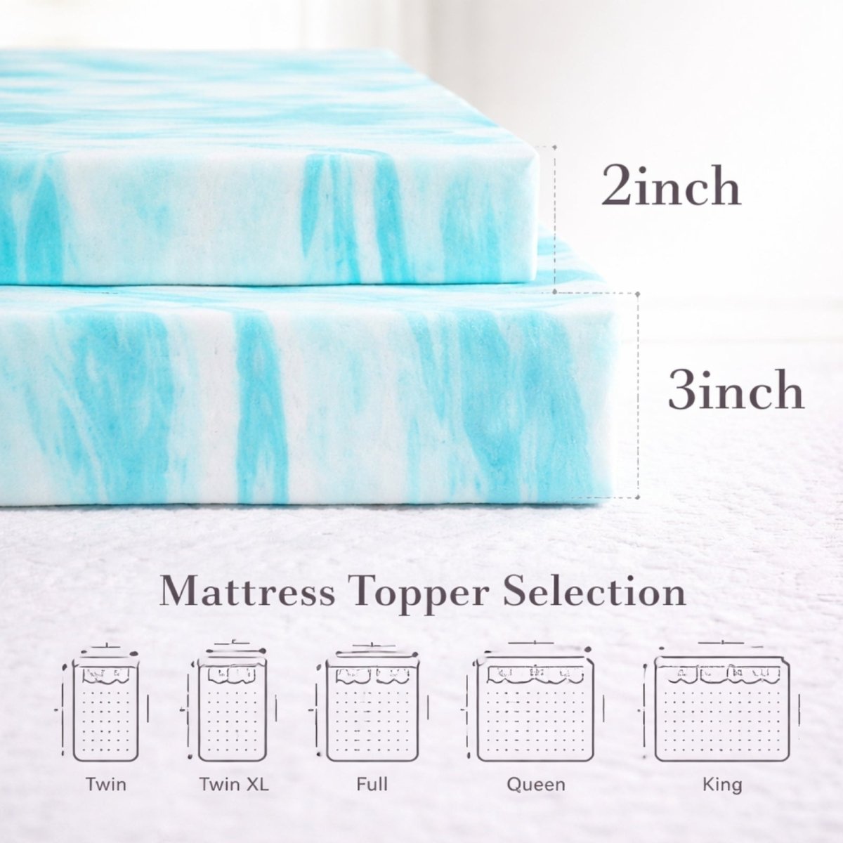 The Nimbus Layer | Cooling Gel-Infused Memory Foam Topper
