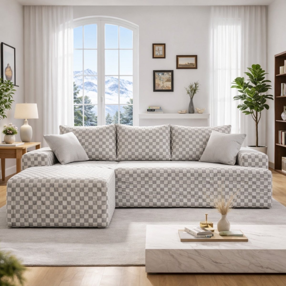 The Altitude Modular | Deep-Seat Cloud Sectional &amp; Ottoman