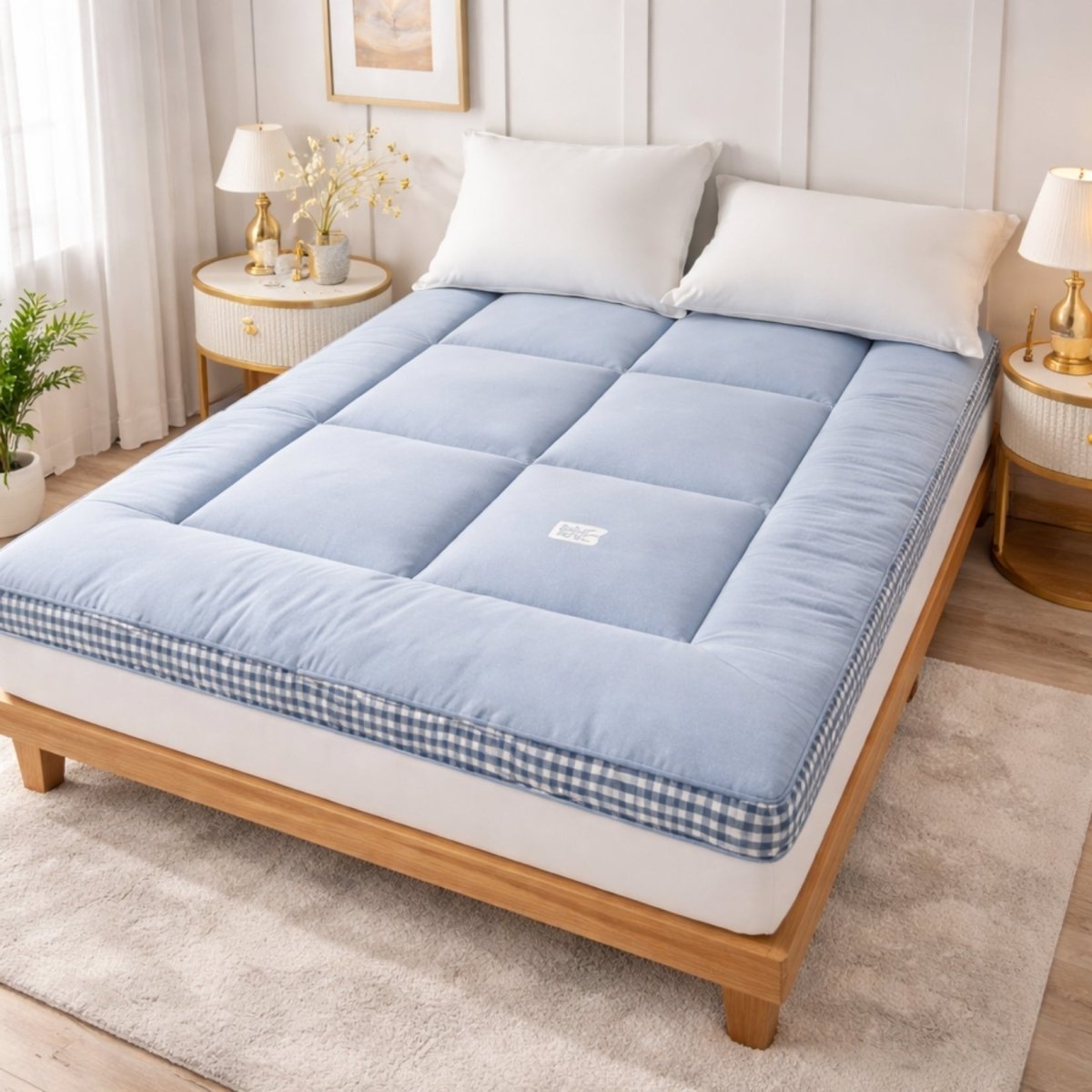 The Haven Floor Bed | 4-Inch Plush Quilted Roll-Up Futon