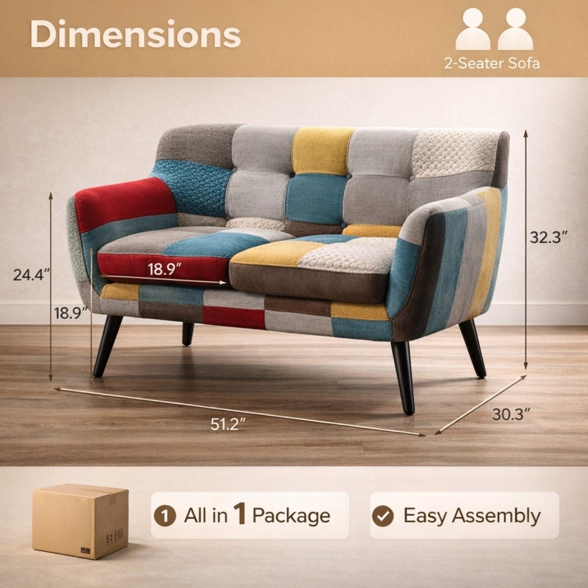 The Bohemia Mosaic Collection | Artisan Patchwork Linen Seating