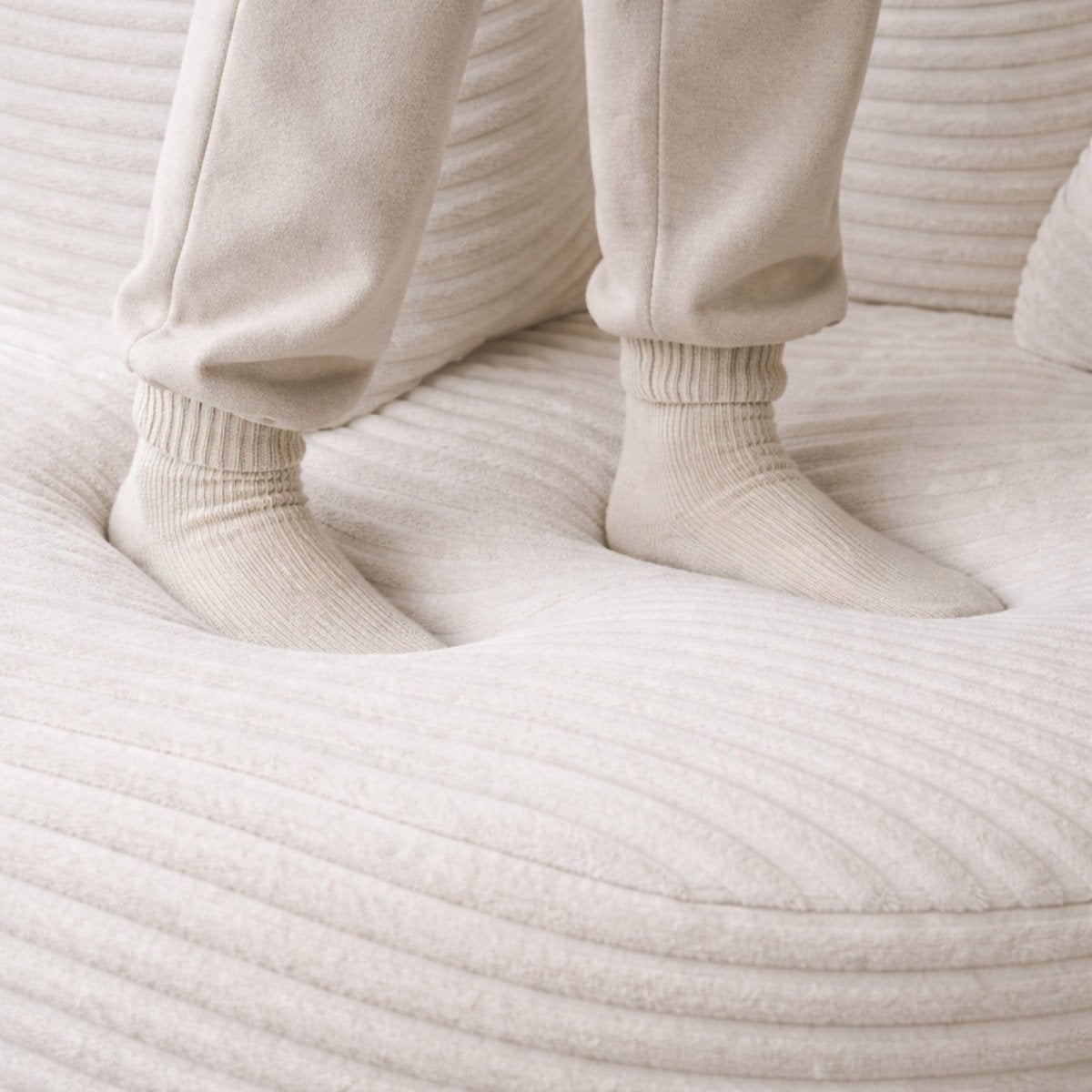 The Luna Cloud Chair | Oversized Corduroy Swivel
