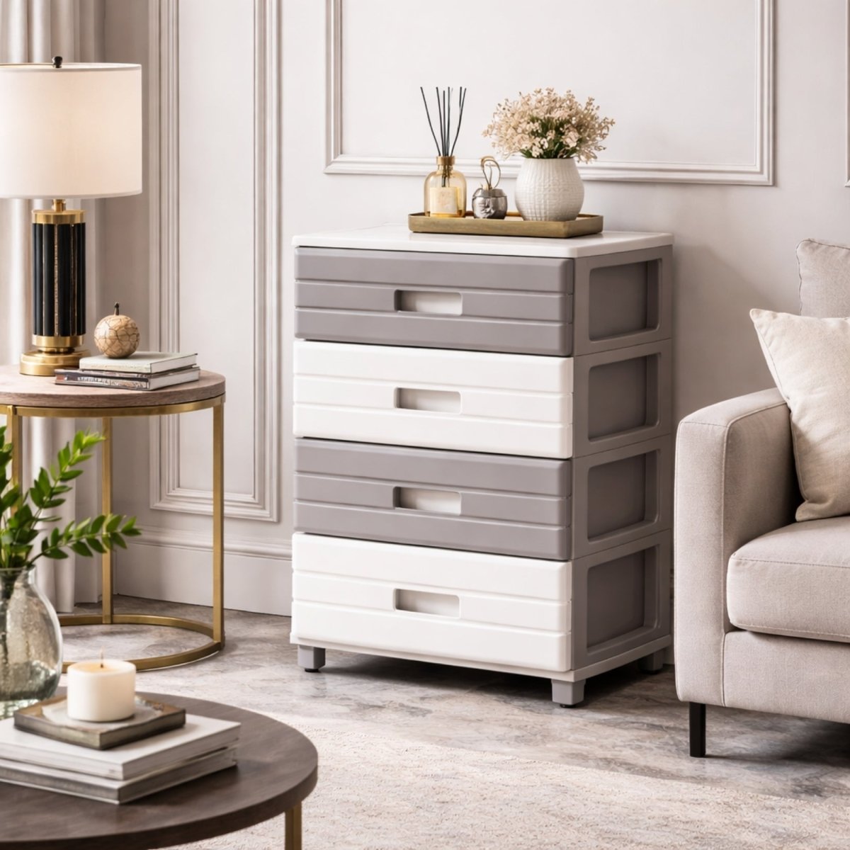 The Ascend Minimalist Drawer | Multi-Tier Rolling Storage Cabinet