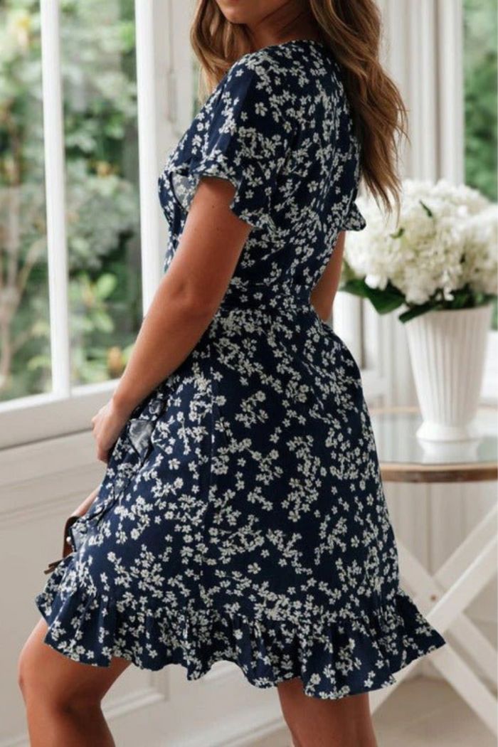 Karen Floral Wrap Dress