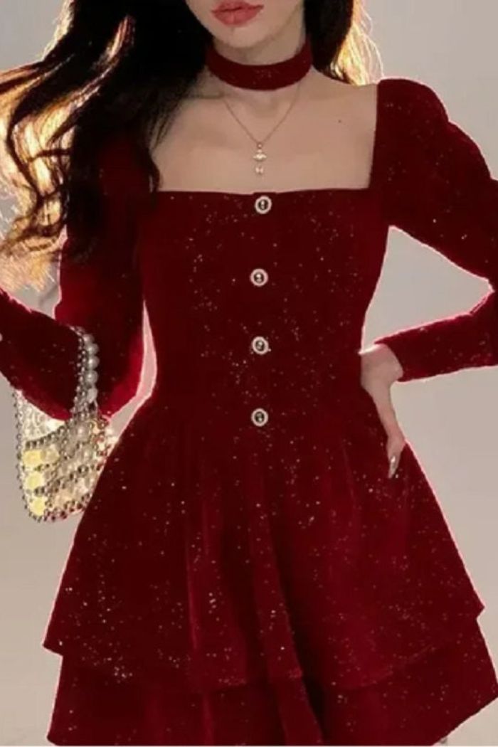 Deana Velvet Dress