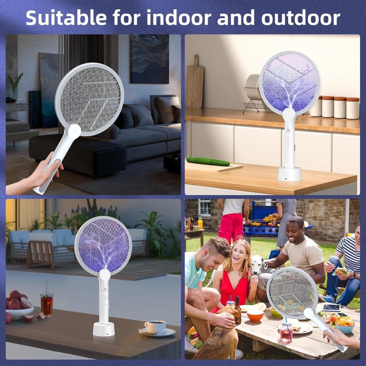 Electric Bug Zapper Racket