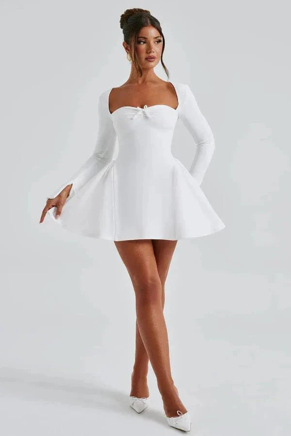 fit and flare," "square neck," "bow detail," "sculpting," and "structured" to capture users with higher purchase intent who know exactly what they want.