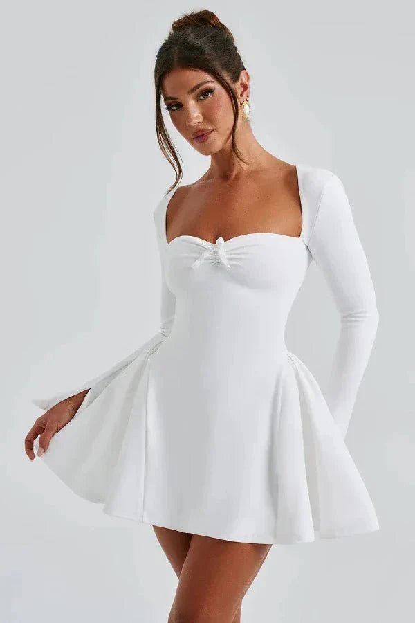 fit and flare," "square neck," "bow detail," "sculpting," and "structured" to capture users with higher purchase intent who know exactly what they want.