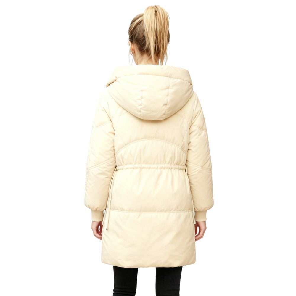 cold-weather essential," "thermal performance," "weather-resistant," "urban exploration," "chic outerwear," and "investment piece